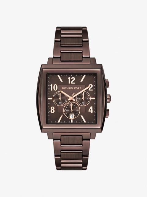 MICHAEL KORS Oversized Rhys Brown-Tone Watch