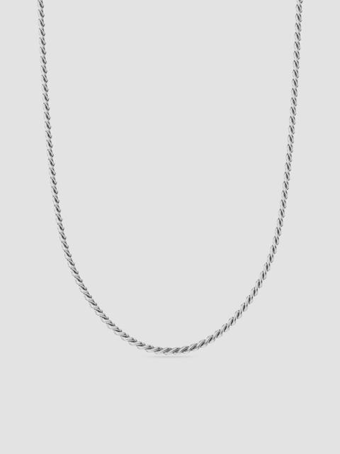 DAVID YURMAN Women's Sculpted Cable Chain Necklace in Sterling Silver, 2.7MM - Silver