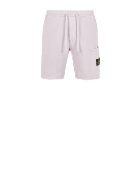 Stone Island 64651 GARMENT-DYED COTTON FLEECE  PINK QUARTZ