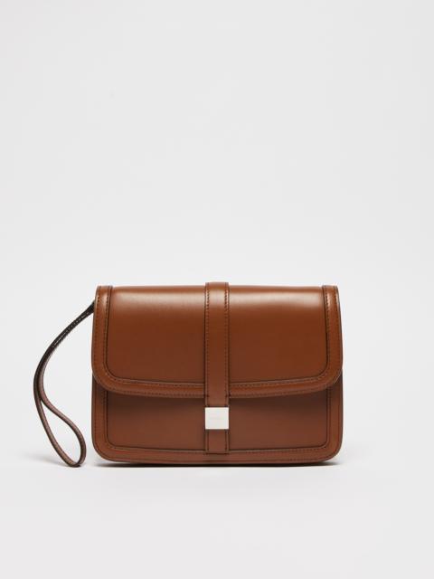 Max Mara BIANCACLUTCH Smooth leather clutch