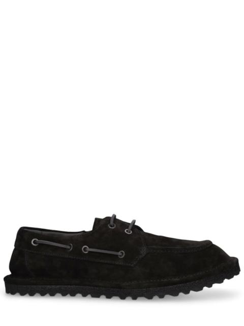 Dries Van Noten Suede lace-up loafers
