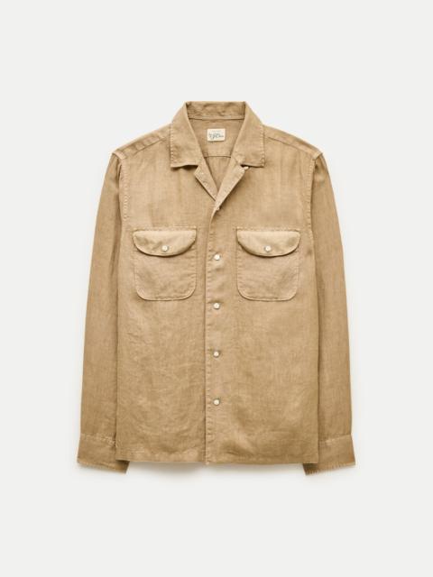 J.CREW Camp-collar linen shirt