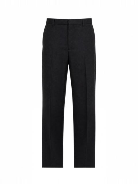 The Kooples BLACK STRAIGHT-LEG WOOL SUIT PANTS