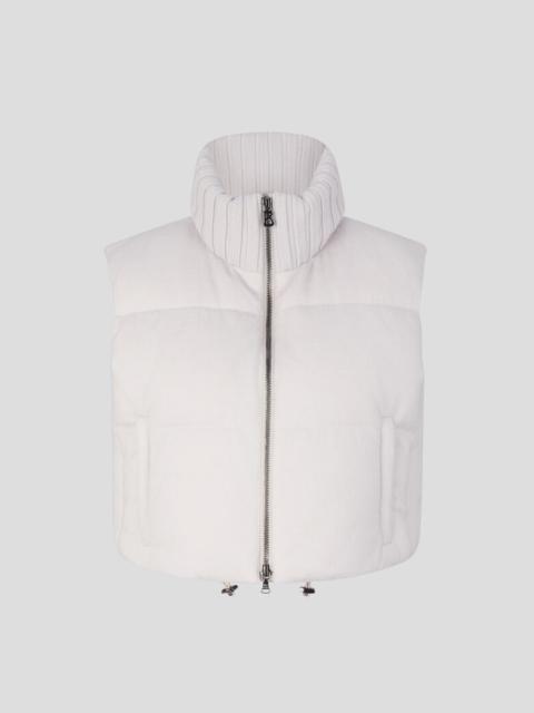 BOGNER Miani Pure new wool and down waistcoat in Cream