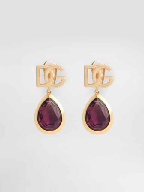 Dolce & Gabbana Logo clip earrings