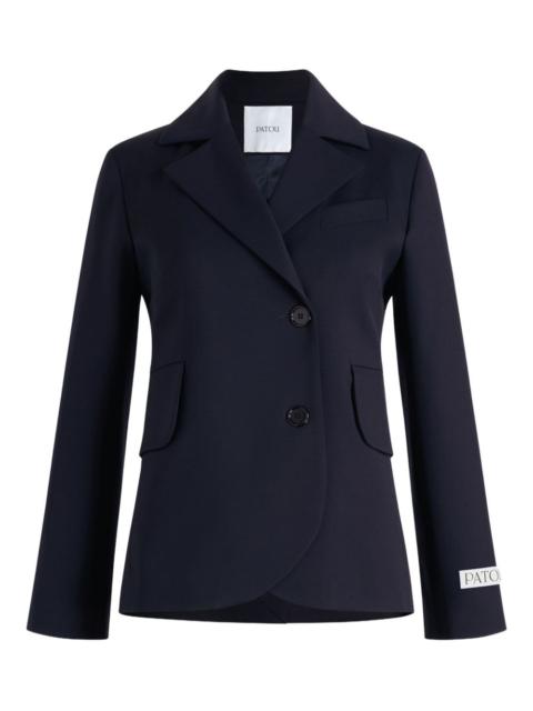 PATOU belted wool blazer