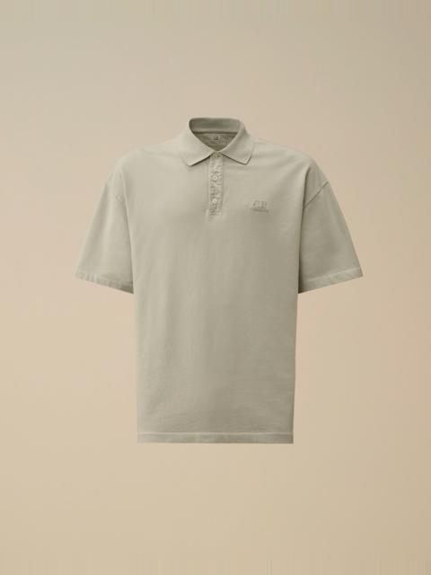 C.P. Company Micro Pattern Jersey Jacquard Polo