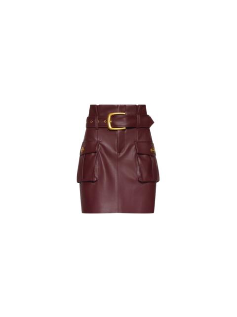 L'AGENCE Maelis Vegan Leather Skirt