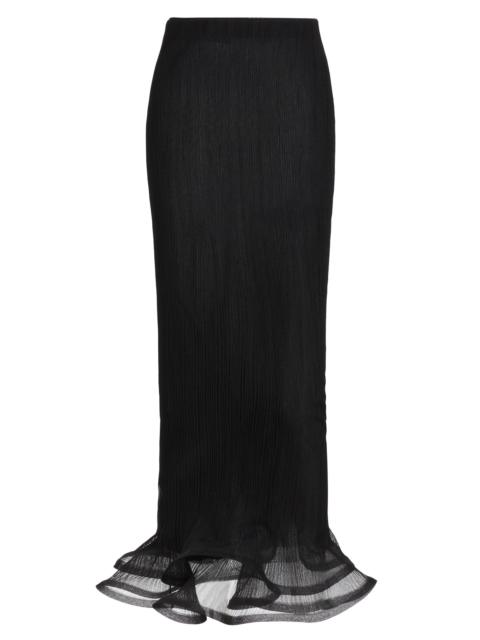 SIMKHAI Women's Kelso Rib-Knit Trumpet Hem Maxi Skirt - Black