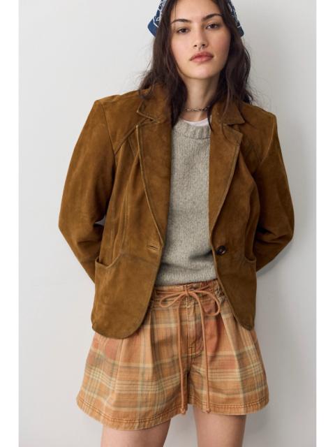 FREE PEOPLE We The Free Julien Plaid Chino Shorts