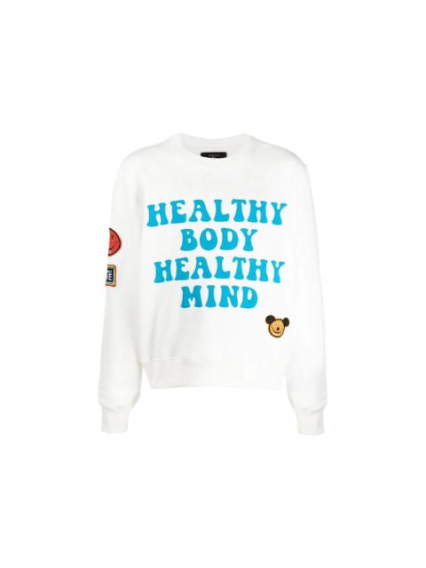 AMIRI AMIRI A Love Movement Healthy Body Crew White