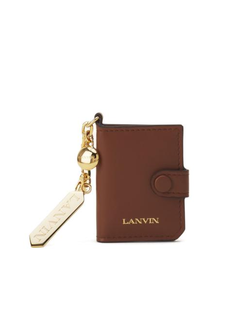 Lanvin leather keyring cardholder