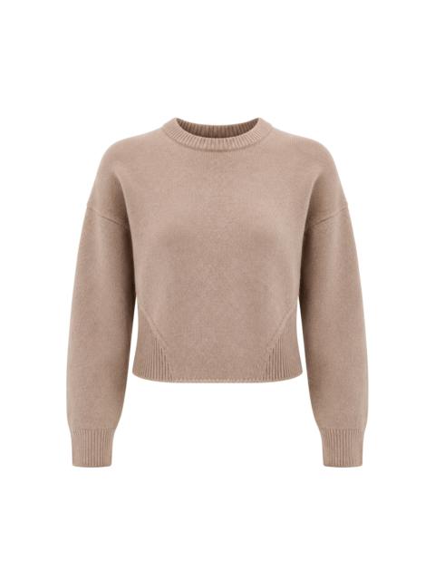 Alaïa Cinched Cashmere Knit Sweater