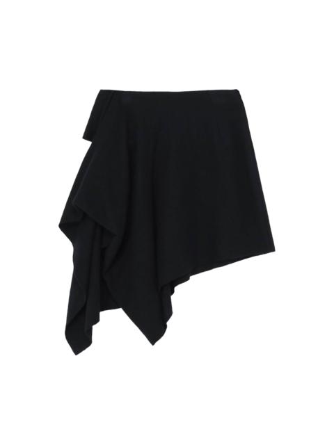 Yohji Yamamoto Yohji Yamamoto R Draped Short Skirt 'Black'