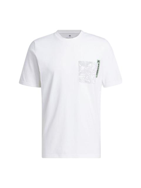 adidas City Escape Graphic Pocket Tee 'White' H49665