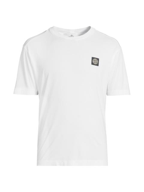 Stone Island Men's Cotton Crewneck T-Shirt - White