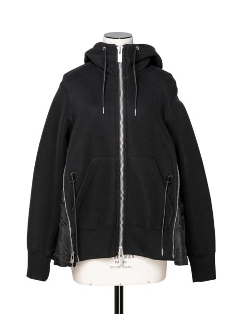 sacai Sponge Sweat x Nylon Twill Hoodie