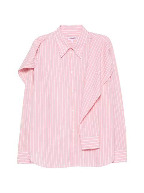 CHARLES JEFFREY LOVERBOY Charles Jeffrey Loverboy Stripe-print Trompe-l'oeil Shirt