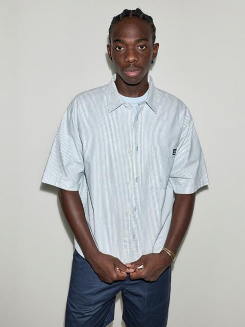 Converse Script Chevron Short-Sleeve Oxford Shirt