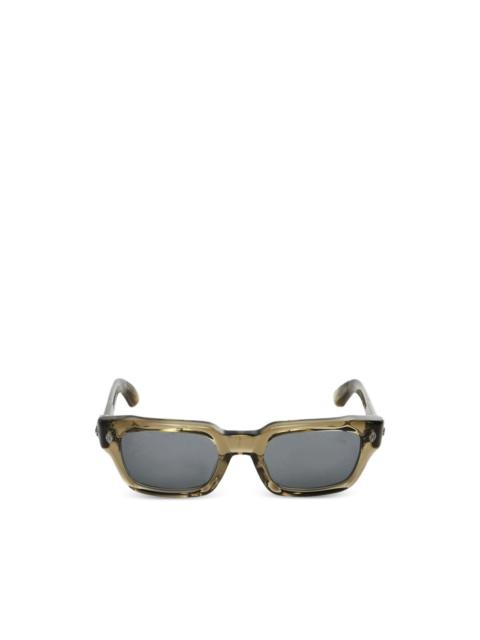 Chrome Hearts rectangle-frame sunglasses