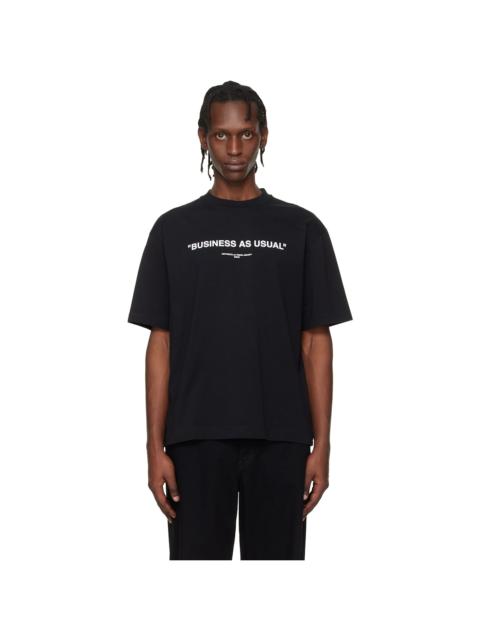 Off-White Black 'Business' Quote Skate T-shirt