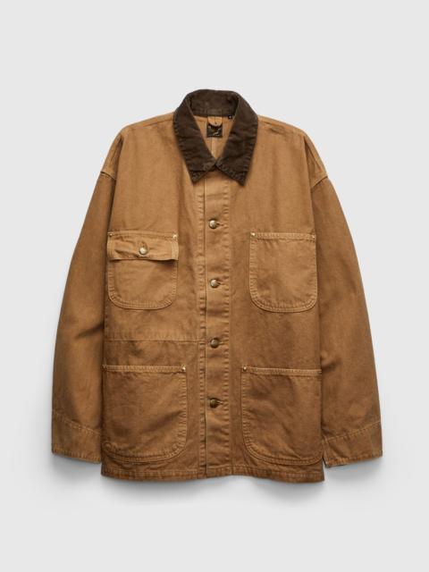 orSlow Relaxed Fit Canvas Coverall in Brown