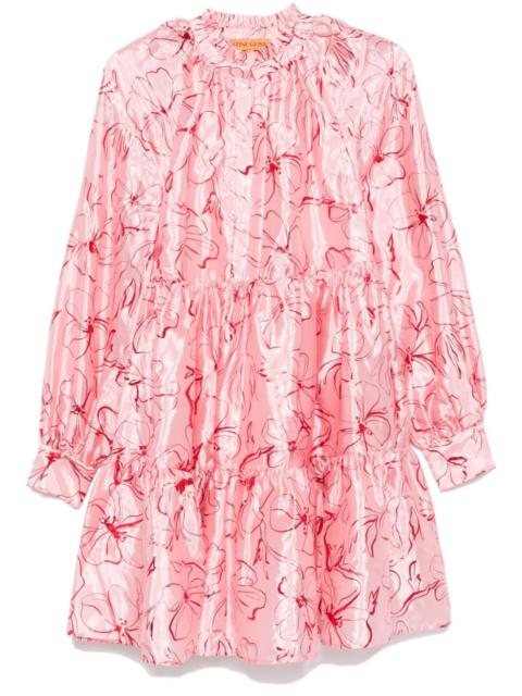STINE GOYA Foil Foliage mini dress
