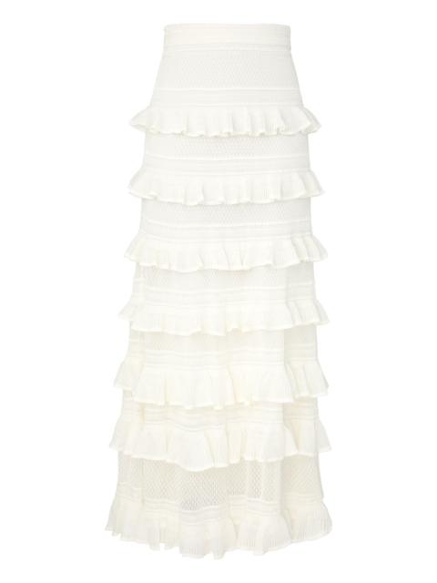 Zimmermann HYPNOTIC LACE FRILL SKIRT