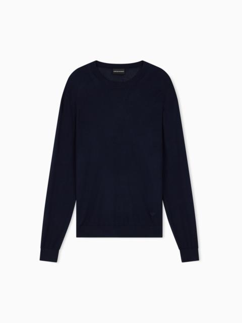 EMPORIO ARMANI SILK AND CASHMERE SWEATER