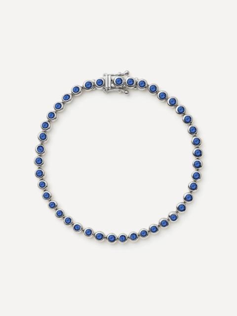 MISSOMA Rhodium-Plated Tennis Round Bracelet