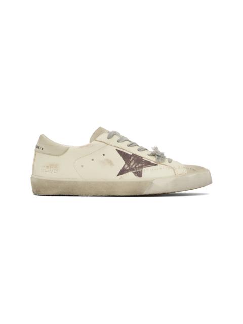 Golden Goose Off-White & Gray Super-Star Sneakers