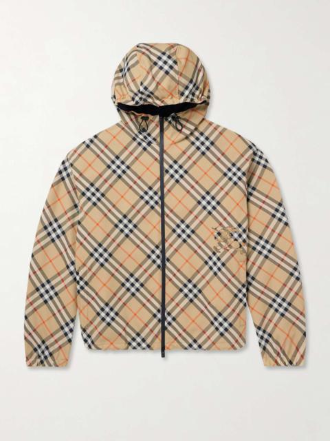 ジャケット BURBERRY EMBROIDERED POLYESTER REVERSIBLE JACKET Burberry Men's EKD Check Anorak | Neiman Marcus