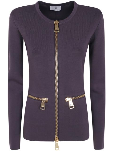 ELISABETTA FRANCHI Sweater Zipper Detail "Mk68b66e2 Ev9"