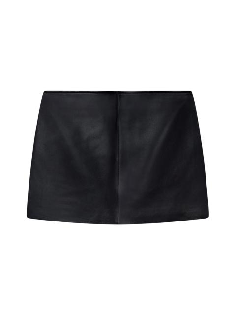 A.L.C. Mara Leather Mini Skirt