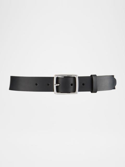 rag & bone Boyfriend Belt Leather, Black