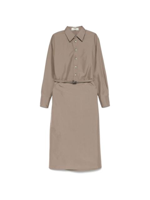 FENDI poplin shirt dress