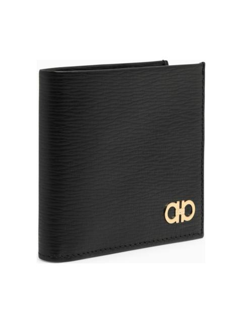 FERRAGAMO Revival Black Wallet With Gancini Logo