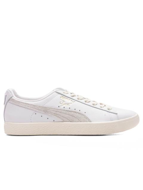 PUMA CLYDE BASE - WHITE/FROSTED IVORY/TEAM GOLD