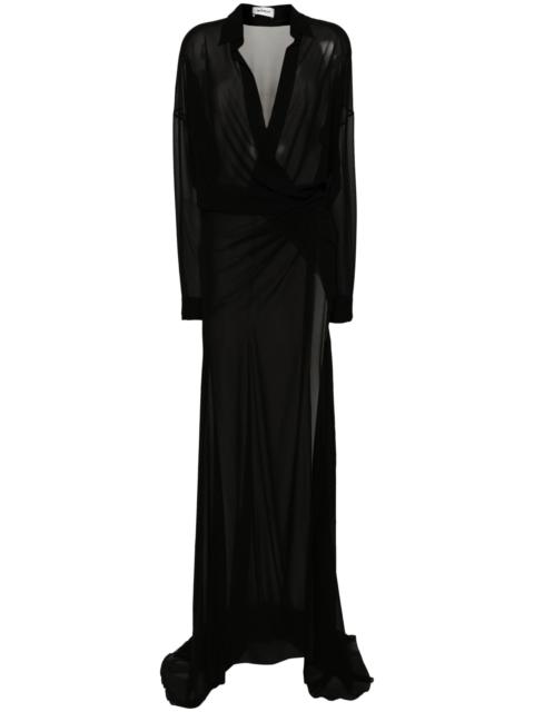 Black Sheer Maxi Dress