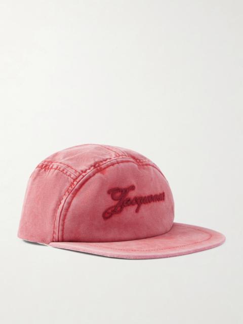 JACQUEMUS Gardian Embroidered Cotton Baseball Cap