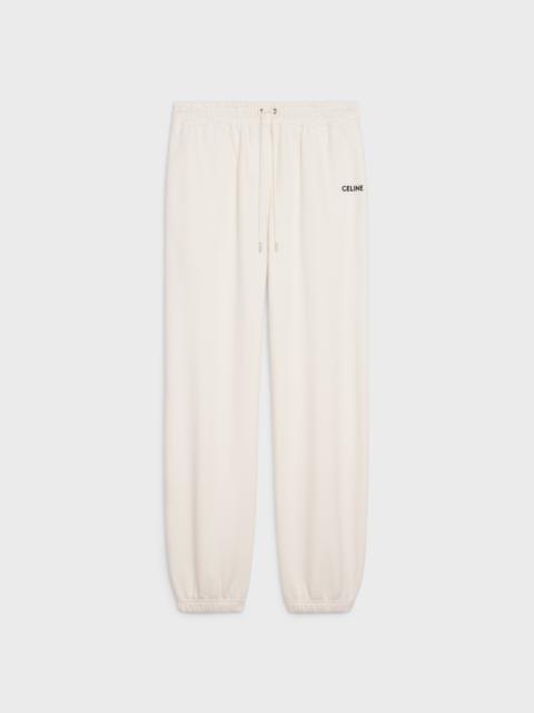 CELINE CELINE EMBROIDERED TRACK PANTS IN COTTON FLEECE