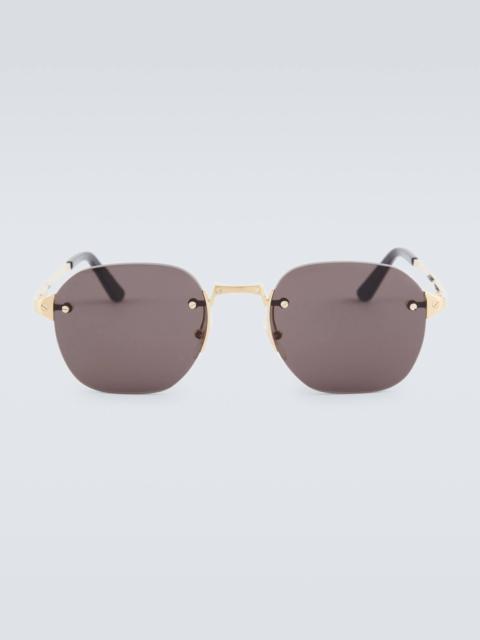 Santos de Cartier round sunglasses