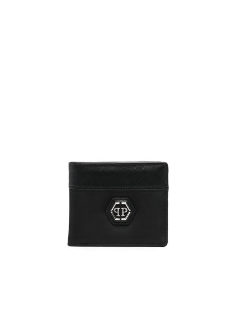 PHILIPP PLEIN Hexagon-plaque bifold wallet