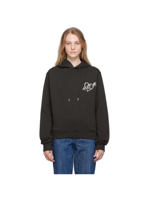 Étude Brown Limit Small Graffiti Hoodie