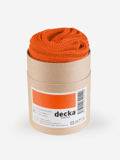 Iron Heart DEC-CAS-N-ORA Decka Cased Heavyweight Plain Socks - Neon Orange