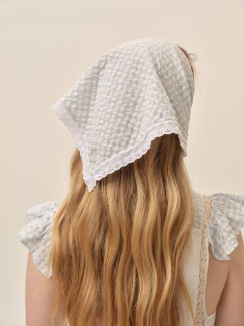 For Love & Lemons Bradford Gingham Headscarf