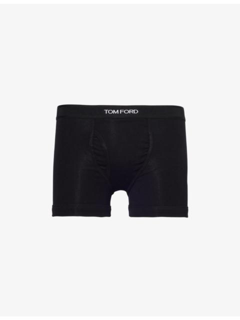 TOM FORD Logo-embroidered cotton-blend jersey boxers