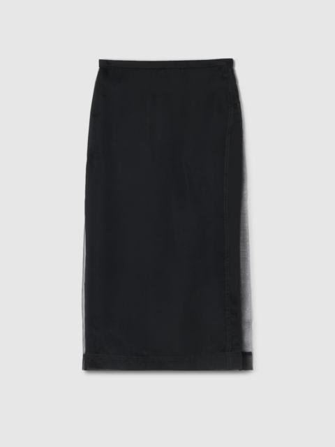 GUCCI Silk organza skirt