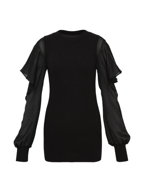 Satin x Cotton Knit Pullover