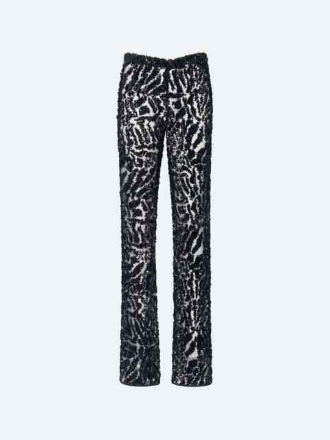 LAPOINTE Abstract Sequin Flare Pant